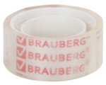 Клейкая лента 19мм х 10м. прозрачная (BRAUBERG) (Комплект 12шт.)