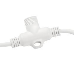 UCX-F90 T05-2M-WH Провод-шина для гирлянд серии F90PRO. 2м. 5 Т-коннекторов. шаг 50см. Статика-мерцание. IP67. Белый. TM Uniel