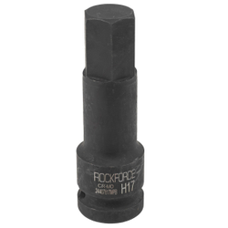 Головка-бита 17мм 1/2" 6-гранная ударная L=79мм ROCKFORCE RF-24407817MPB