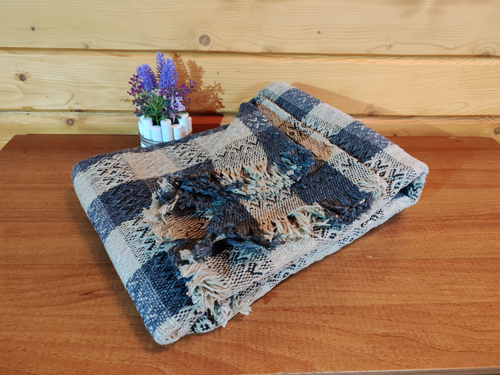 Плед, клетчатый, евро, 210х240 см, ПАН