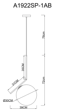 Подвесной светильник Arte Lamp BOLLA-UNICA