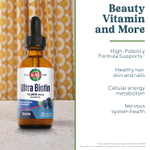 KAL, Ultra Biotin, натуральный ароматизатор «Смесь ягод», 10000 мкг, 59 мл (2 жидк. унции)