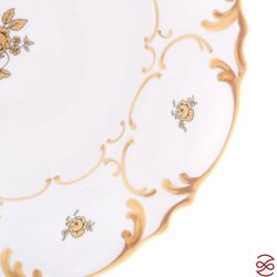 Фруктовница Queen's Crown Золотая роза 27 см