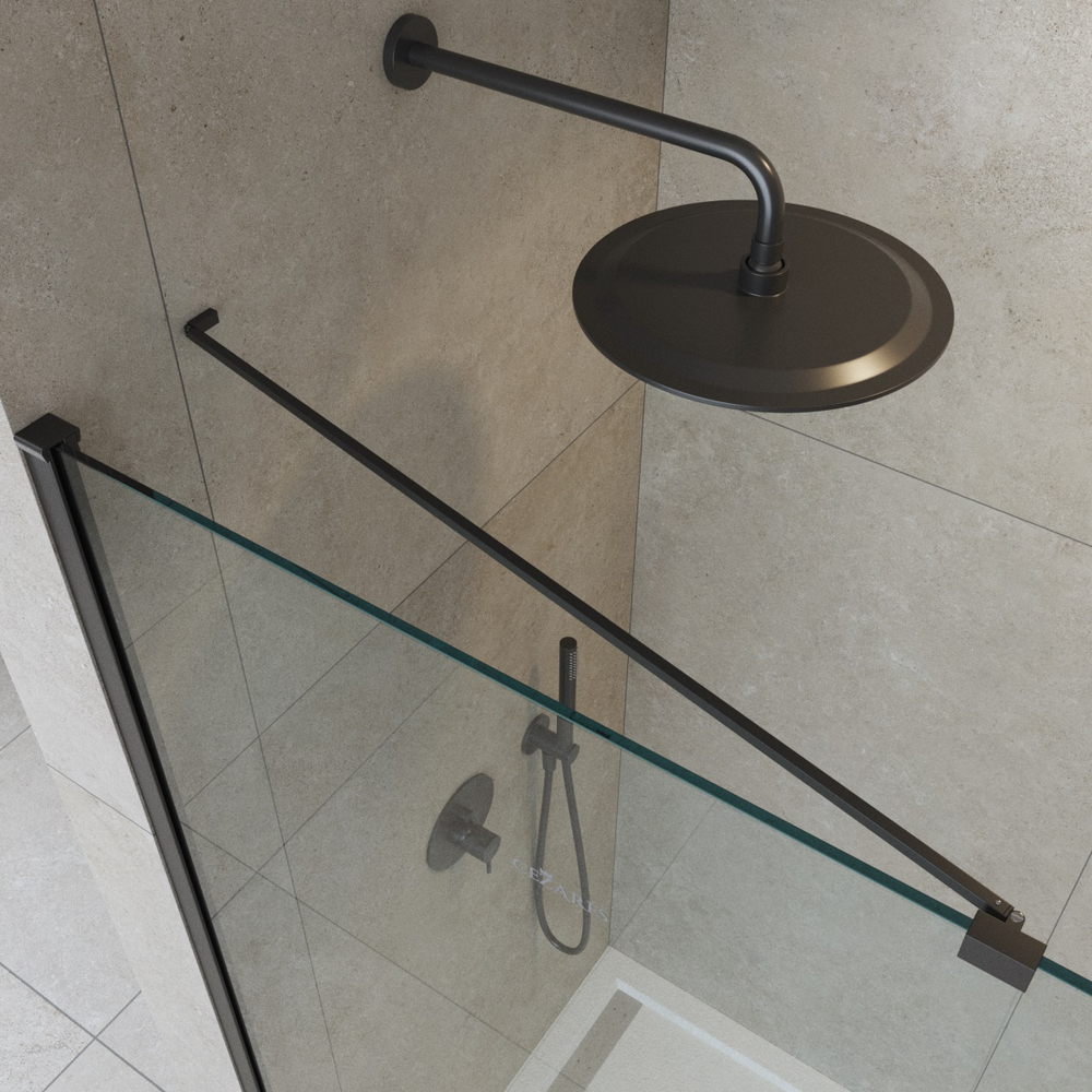 Душевая перегородка Cezares LIBERTA-L-1-TB-110-C-NERO