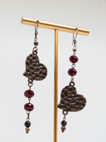 Серьги с гранатом