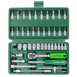 Набор инструментов 46пр.1/4''(6гр.)(4-14мм) Forsland Forsland-2462-5