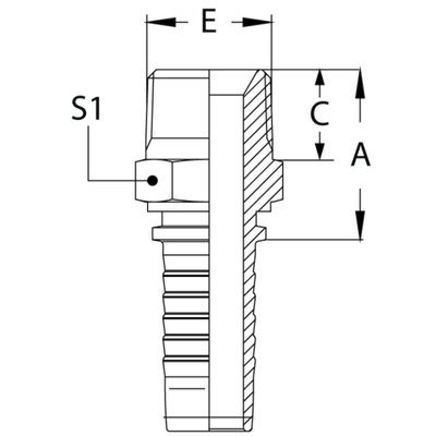 Фитинг DN 20 BSPT 3/4