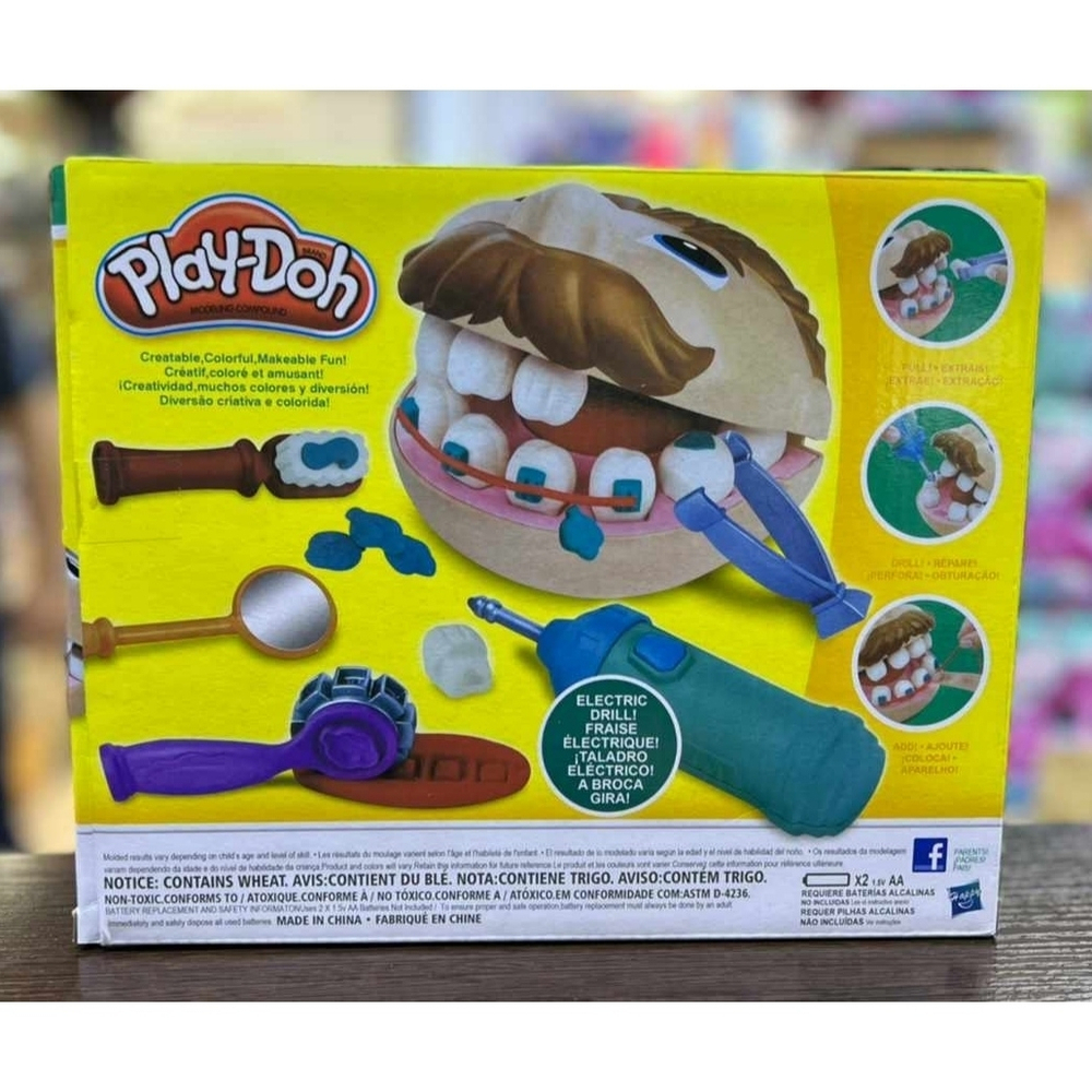 Игровой набор для лепки, набор пластилина Play-Doh, Плей До "Мистер Зубастик - Стоматолог"