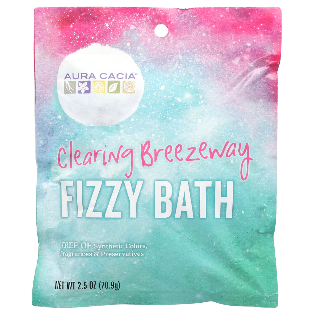 Aura Cacia, Fizzy Bath, Очистительный проход, 2,5 унции (70,9 г)