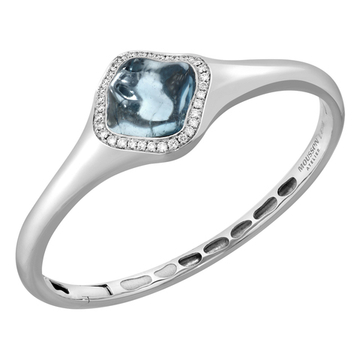 Браслет с Аквамарином и Бриллиантами, Br0030-640/1