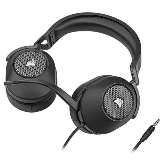 Игровые наушники проводные Corsair HS65 wireless,black, черный