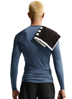 Термобелье Nike Pro Dri-FIT Tight Long-Sleeve Fitness - diffused blue/black