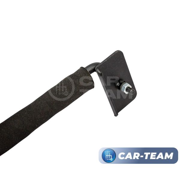 Подлокотник Renault Logan 1 2009-2013г.в., Sandero 1 2009-2013г.в., Duster 1 2010-2015г.в. из ткани (к сиденью без подушки безопасности, к сиденью с регулировкой по высоте) "Аламар"