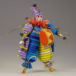 Ёлочная игрушка Клоун с длинными рукавами