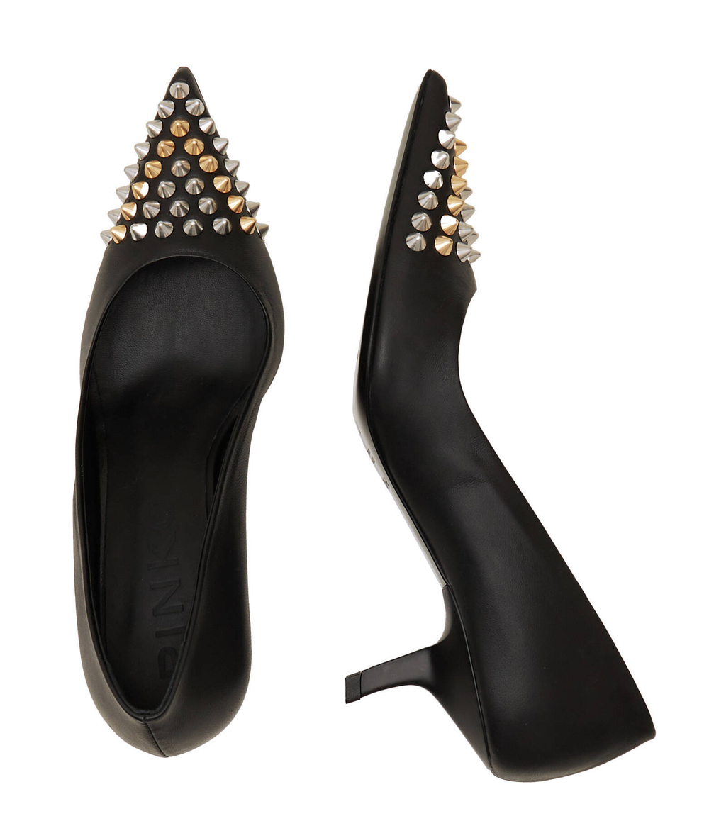 Кожаные туфли на шпильках ravel decollete pelle vitello+ Pinko - черный(102032 A18Y)
