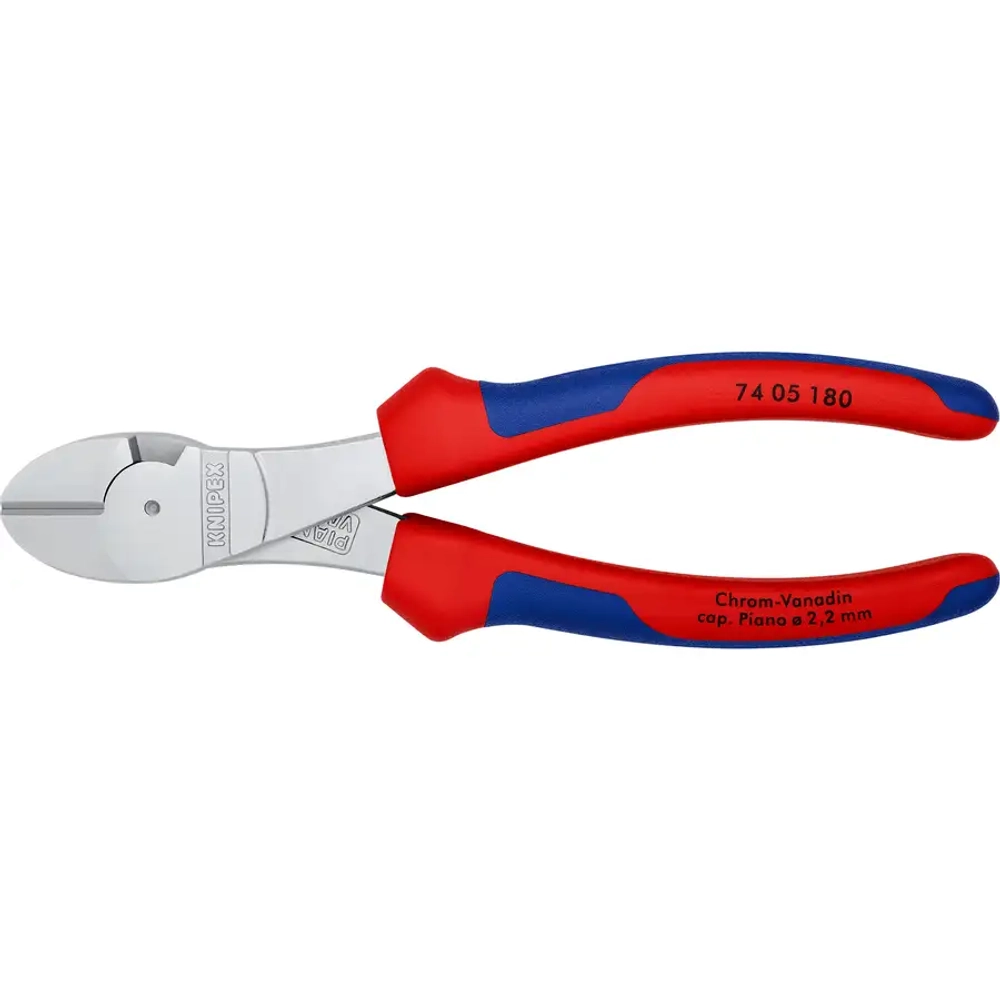 Кусачки боковые особой мощности хромированные 180 мм Knipex 74 05 180 SB