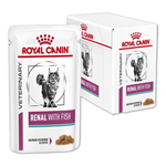 Royal Canin корм консервированный для взрослых кошек кусочки в соусе рыба поддержание функций почек