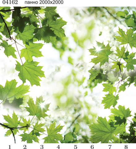 Потолочная панель Panda 04162 "Листья", 2000*2000