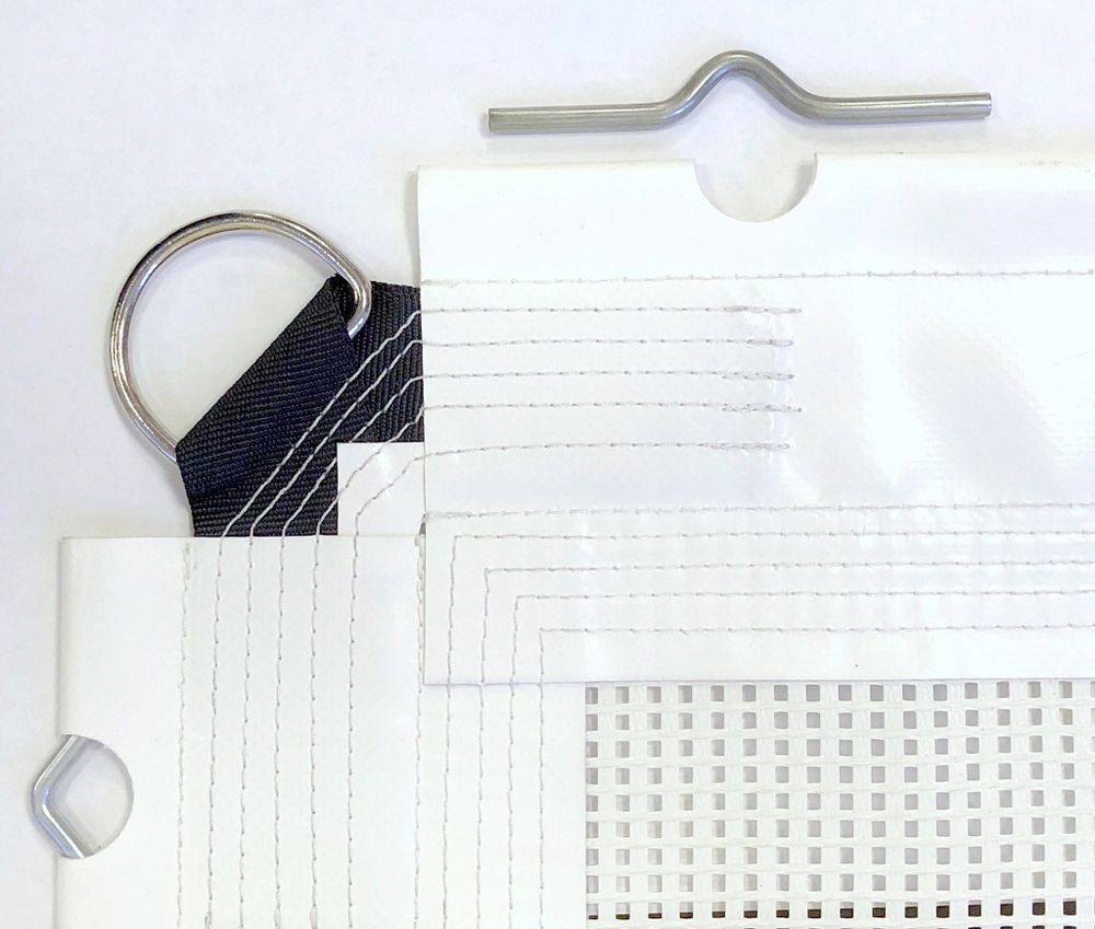 "Карман" (окантовка)  коммерческой батутной сетки AirJet (white)