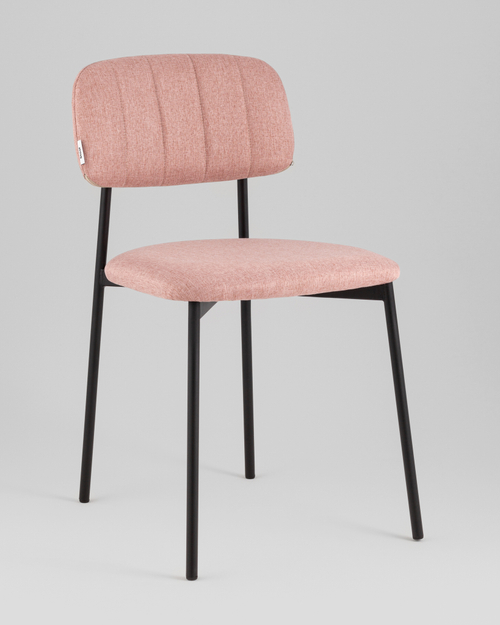 Стул Майло рогожка розовый