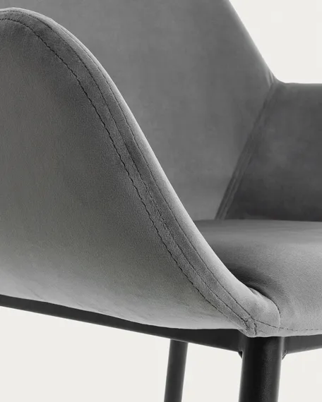 Стул Konna серый велюр