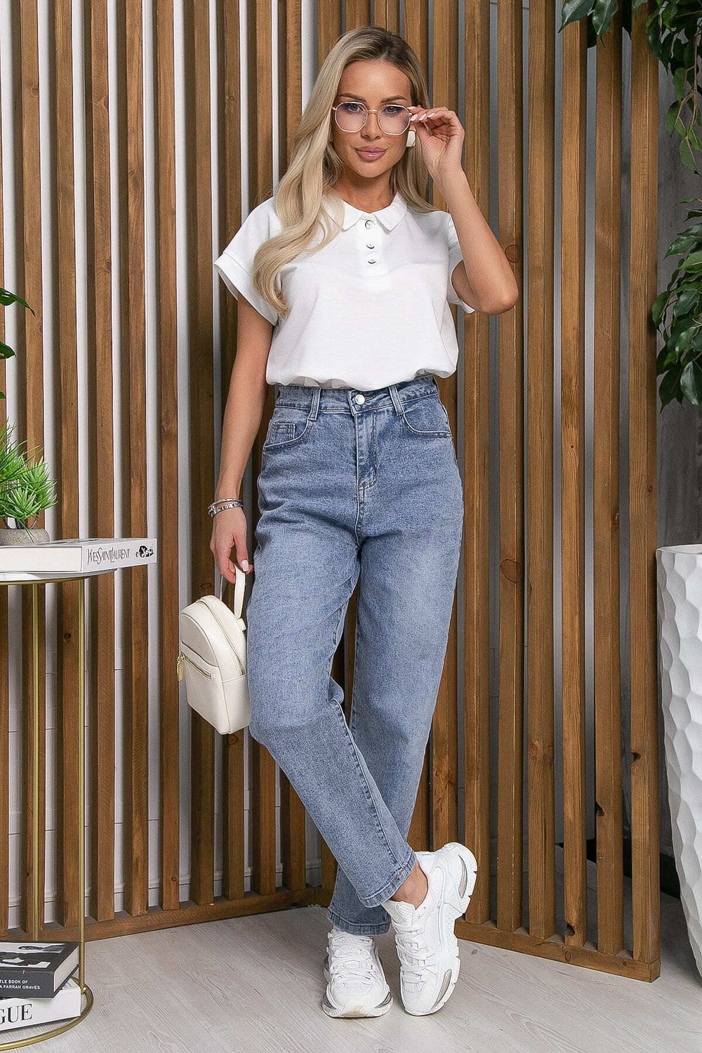 Джинсы Ты на высоте (серо-голубые) Б13278-4М LT Collection