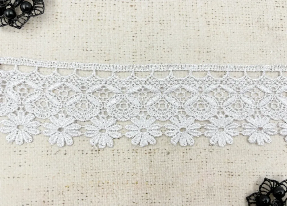 Кружево плетеное, ш. 5,5 см, белый