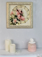 Часы настенные в винтажной раме "Прованс"