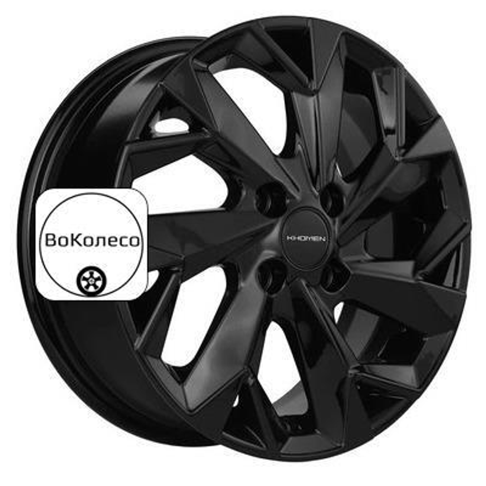 5,5x14/4x100 ET38 D67,1 KHW1402 (Accent/Getz/i20) Black Khomen Wheels