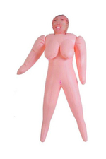 Большегрудая толстушка-блондинка Dolls X (2 отверстия) (Цвет: светлокожая)