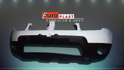 передние бампера на Renault Duster 2010-2014 в цвет 369 Blanc Glacier