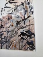 Картина авторская акварельная в паспарту 21х30 см на стену для интерьера "Аромат лета"