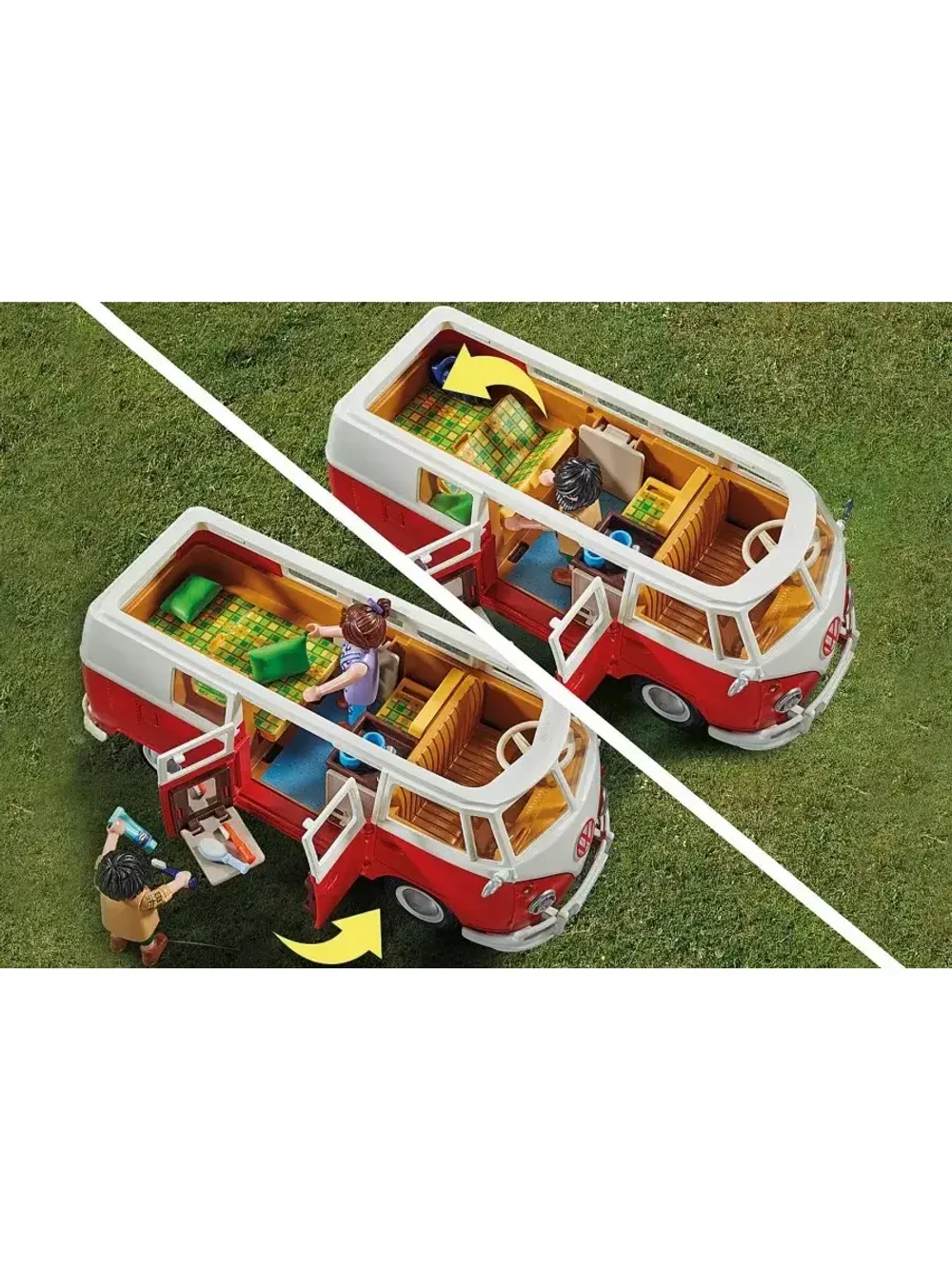 Набор Туристический автобус Volkswagen T1 Playmobil 70176
