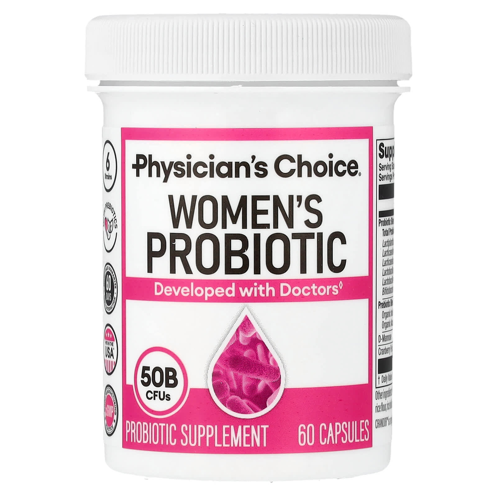 Physician's Choice, пробиотик для женщин, 60 капсул