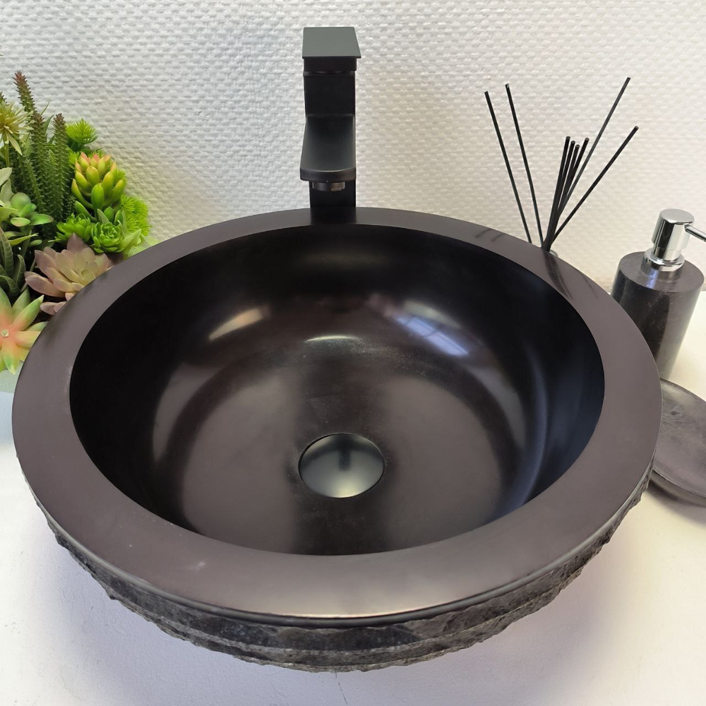 Раковина из андезита Bowl Black Marmo BA-62961 40*40*15 21