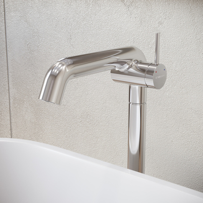 Смеситель для раковины STWORKI Лунд S25025CR + донный клапан SD-001CR хром