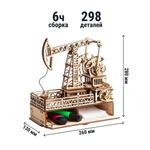 Деревянный конструктор Нефтяная вышка с секретом (DROVO)