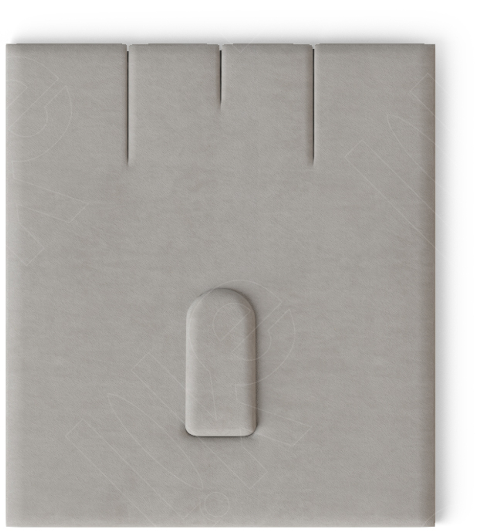 Вкладыш 03/наклонный/для гарнитура/2 прорези/язычок/прорезь для нитки