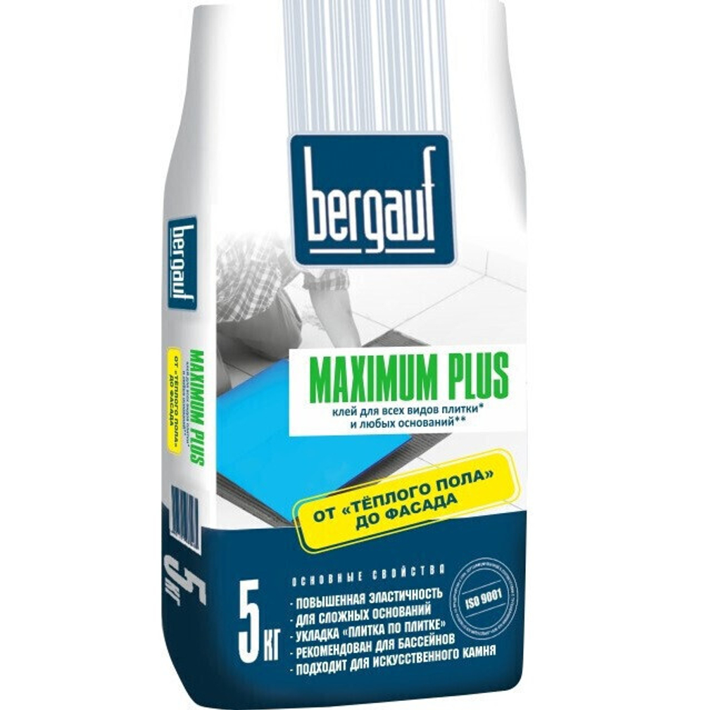 Клей для плитки Bergauf Keramik Maximum Plus 5 кг