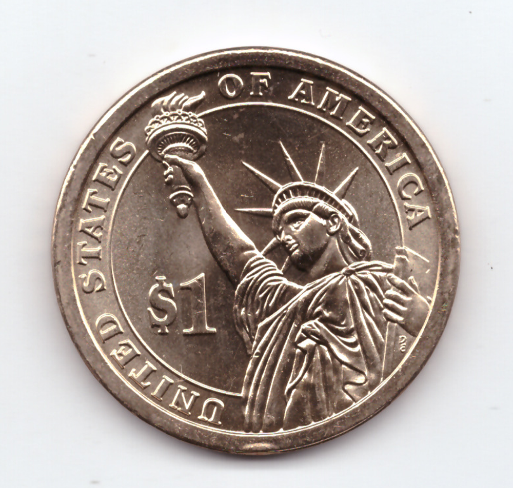 США. 1 доллар. Президенты. №18. 2011. Ulysses S. Grant / Улисс Грант. D. UNC