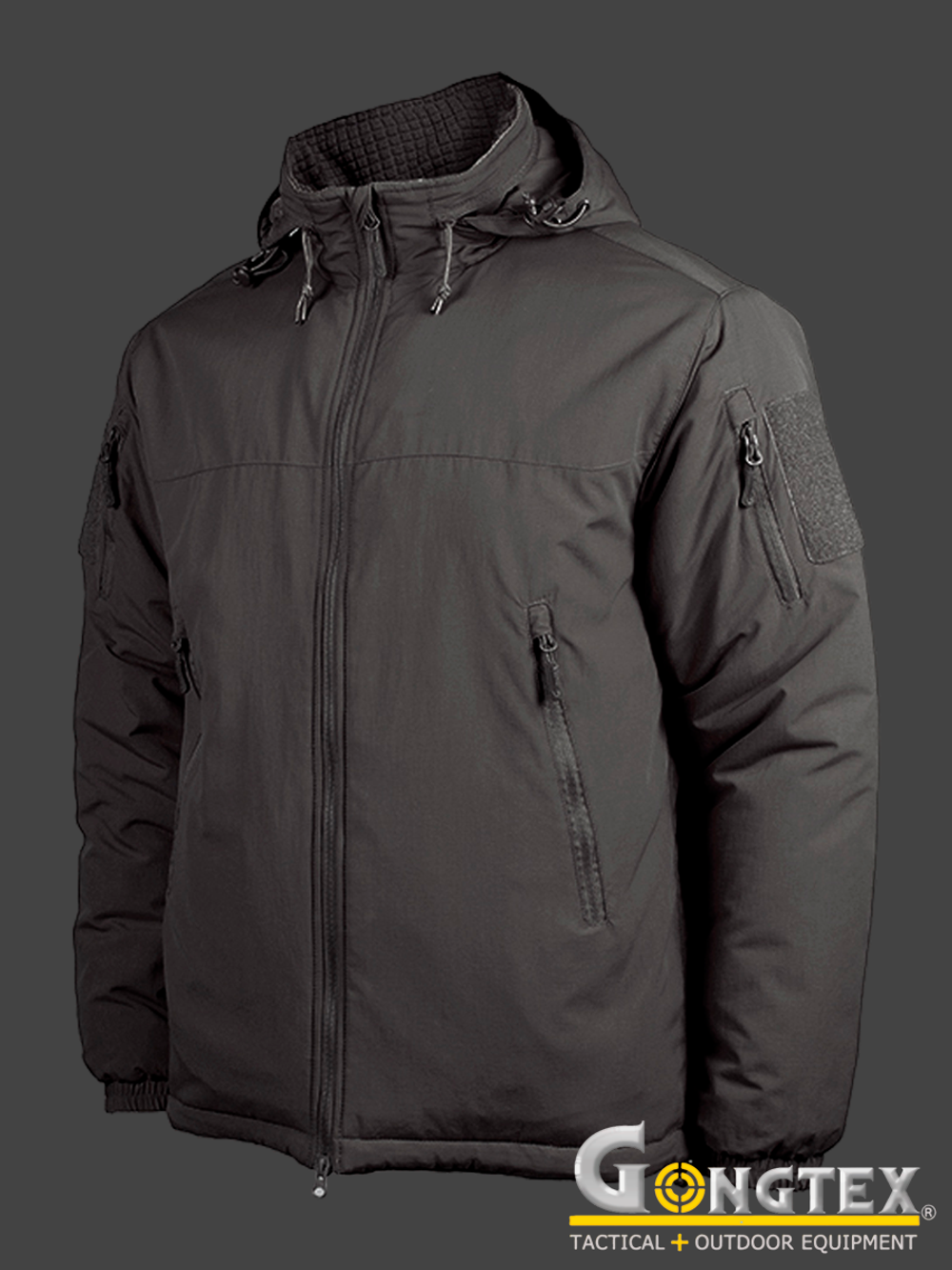 Куртка тактическая Gongtex Level 7 Cold Weather Jacket. Чёрный