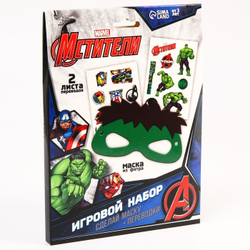 Игровой набор Игровой набор "Мстители" сделай маску+переводки, Халк  MARVEL   7160024 И