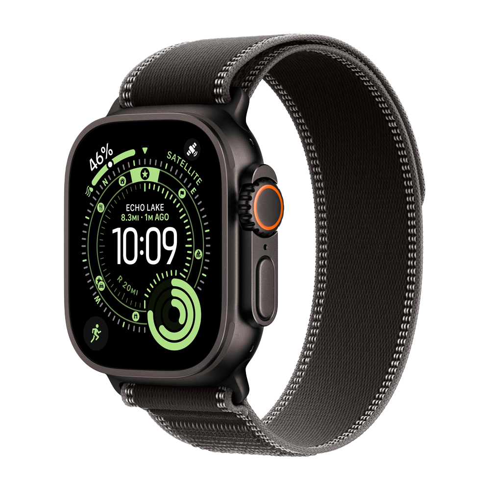 Умные часы Apple Watch Ultra 3 (2025) GPS + Cellular, 49mm, Black Titanium Case with Black/Charcoal Trail Loop, S/M