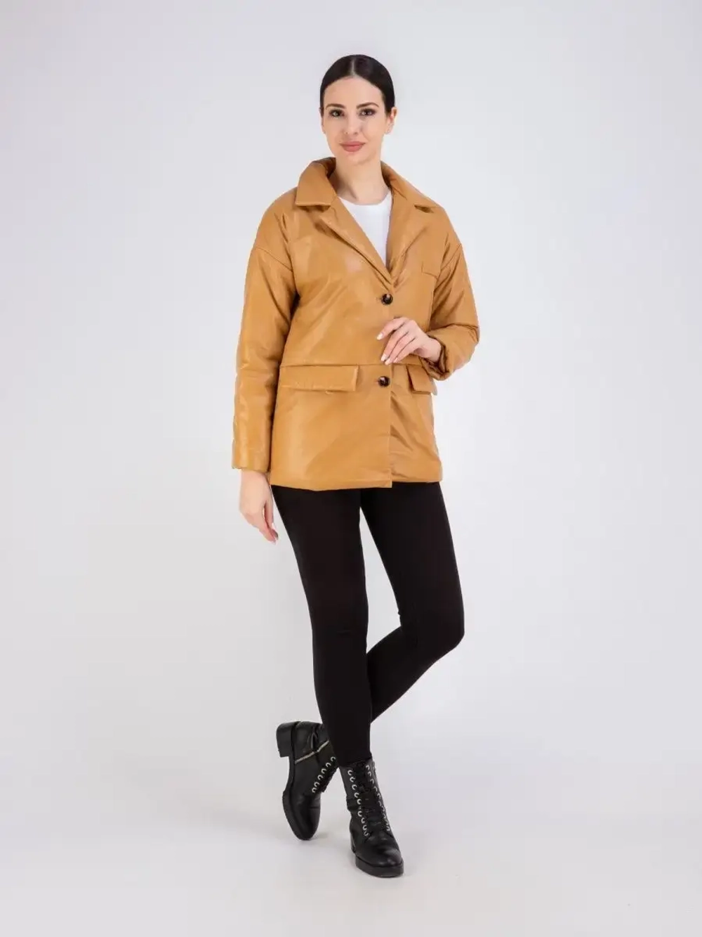 Кожаная куртка демисезонная