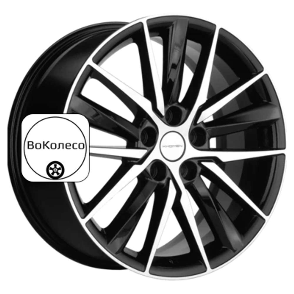 8x18/5x108 ET46 D63,4 KHW1807 (Tugella/Jaguar XF/F-Pace) Black-FP Khomen Wheels