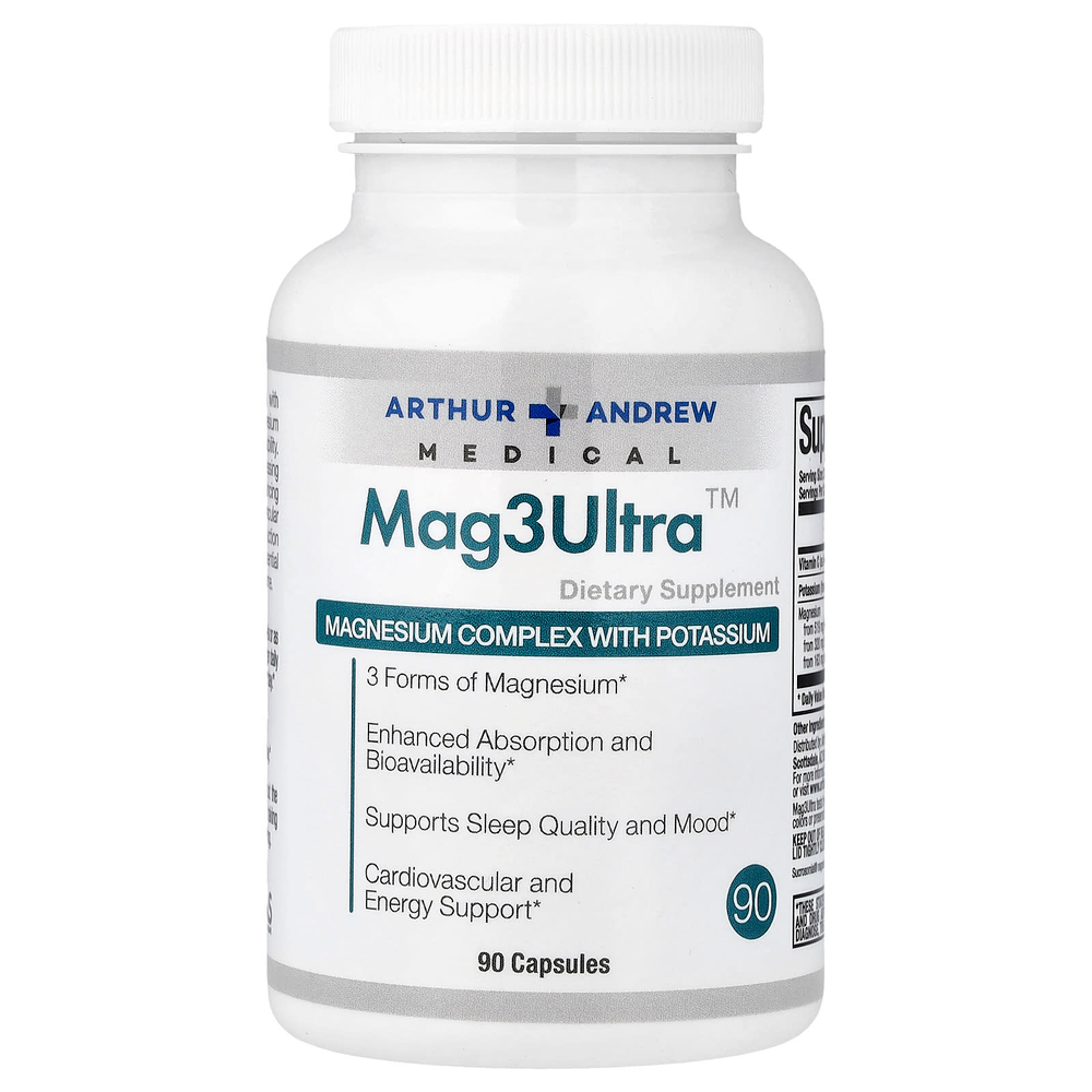 Arthur Andrew Medical, Mag3Ultra™, 90 капсул