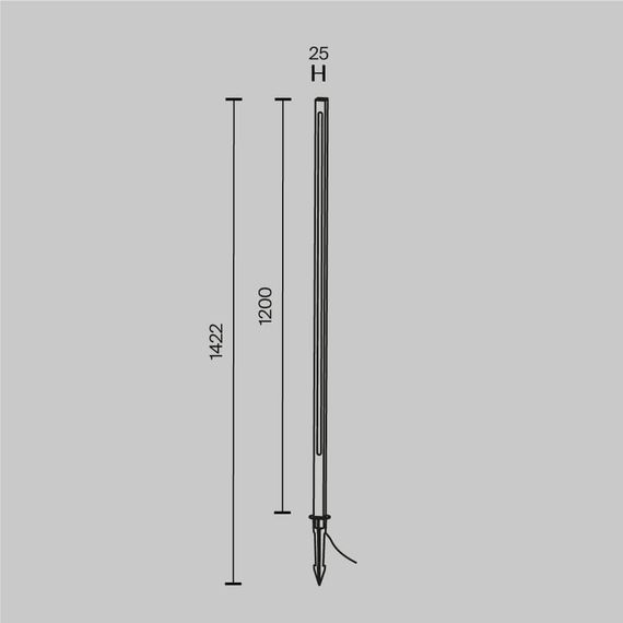 Уличный светодиодный светильник Maytoni Pole O440FL-L18GF3K