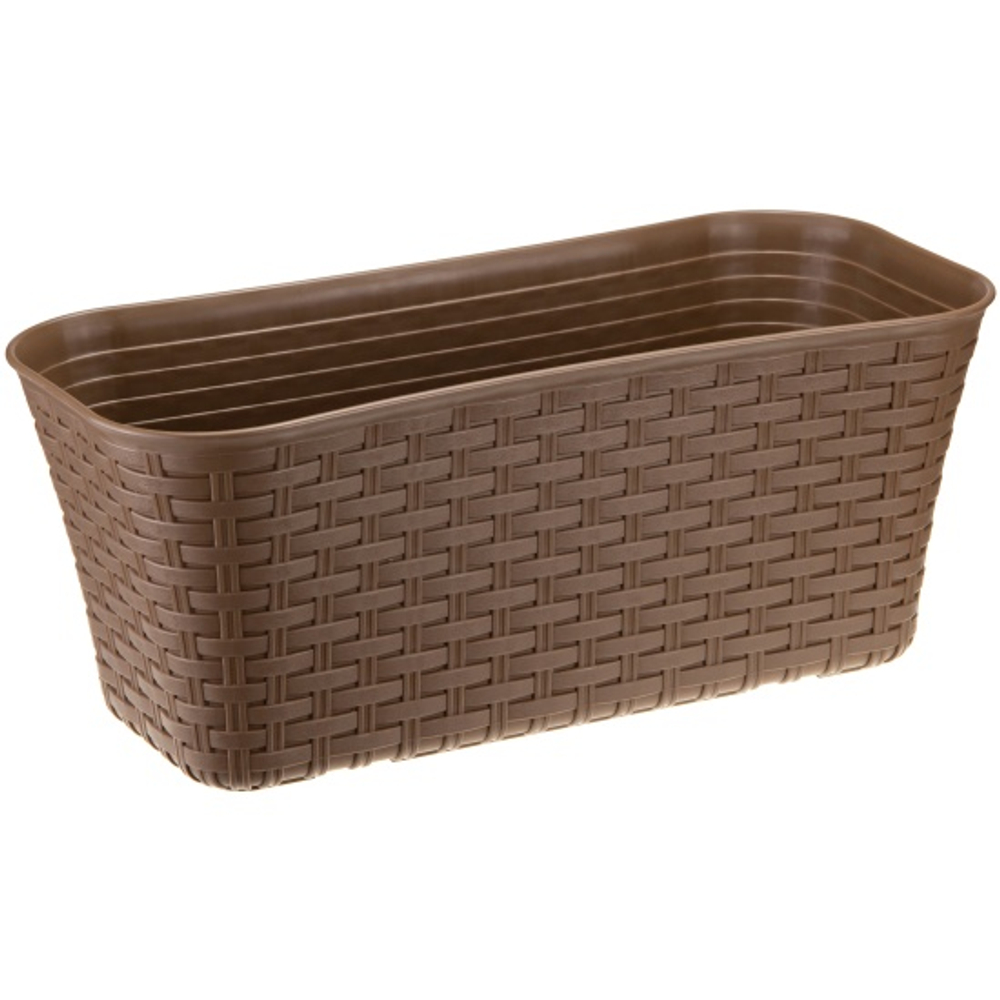 Ящик балконный Ротанг 400 бежевый  бежевый