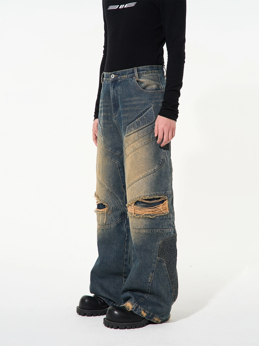 Джинсы BLIND "Aged Effect" Distressed Jeans