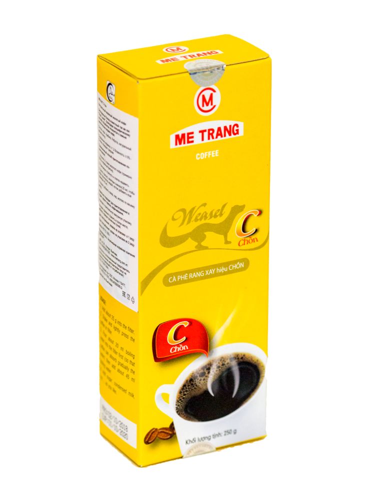 Кофе Me Trang Weasel Chon Kopi Luwak молотый 250 гр, 4 шт